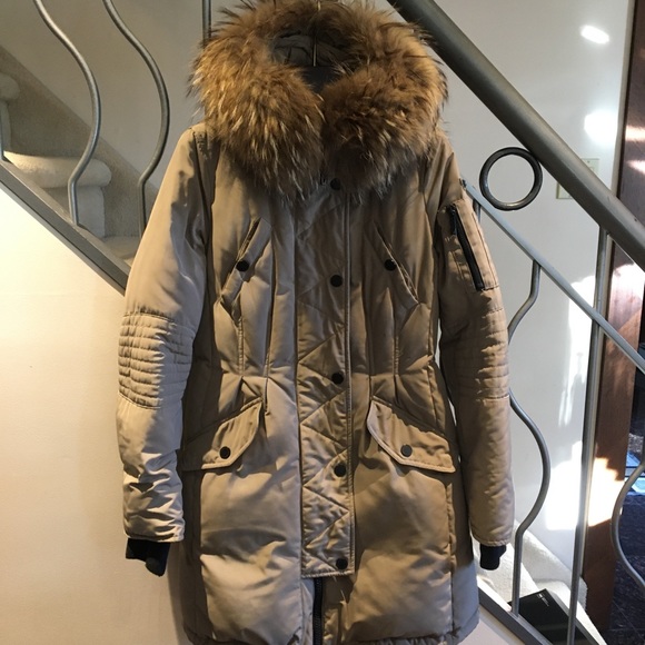 BCBGMaxAzria | Jackets & Coats | Bcbg Very Warm Winter Jacket Real Fur | Poshmark